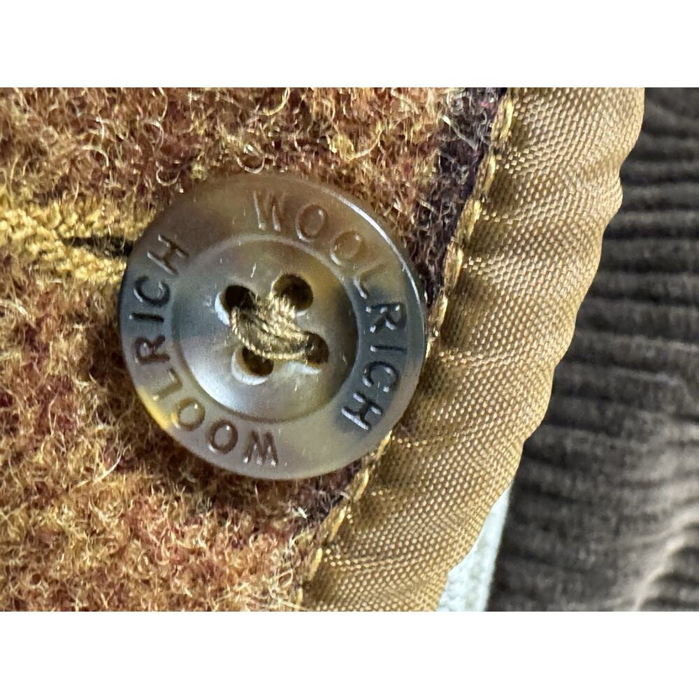 Vintage Woolrich Women's M Beige Remove Wool Blend Blanket Lined Chore Barn Coat - Picture 8 of 16